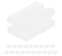 ibasenice 20pcs Plastic Radiator Protection Covers for Panel Radiators, White Hooks Protector for Hanging, Sturdy and Aesthetic Appeal, for Home and Office Use