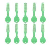ibasenice 20pcs Prison Toothbrushes with Short Handle and Soft Bristles for Gentle Cleaning, Plastic Manual Toothbrushes Designed for Inmates in Detention Centers