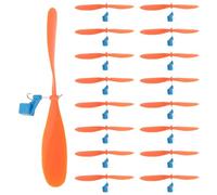 ibasenice 20PCS Propeller Props: Plastic Airplane Model Propeller Replacement Diy Aircraft Parts for Science Projects Toy Helicopter Repairing Supply