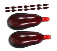 ibasenice 20pcs Realistic Fake Blood Capsules Scary Makeup Accessory for Halloween Parties and Cosplay Shockingly Realistic Party Trick Favors for Terrifying Atmosphere