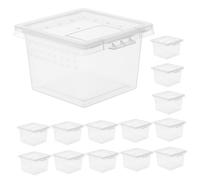 ibasenice 20Pcs Reptile Box for Snakes Lizards Insects Durable Breeding Habitat with Ventilation for Praying Mantis and Animals