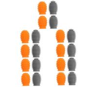 ibasenice 20pcs Silicone Drumstick Tips for Mute Practice Caps for Drumsticks Rhythm Timing for Beginners Professionals
