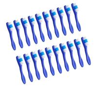 ibasenice 20pcs Small Soft-Bristle Prison Toothbrushes 9.5cm Short Handle Anti-self- Design Bulk Pack for Institutional and Mental Health Use