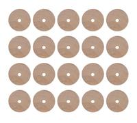ibasenice 20pcs Small Wooden Wheels for DIY Craft, Beige Wood Car Wheels to Creativity and Practical Skills, for Painting and Woodcraft Projects