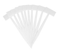 ibasenice 20pcs T-Shaped Garden Plant Labels White Reusable Pp Material Easy to Write and Portable Decorative Plant Tags for Home Decor and Gardens