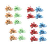 ibasenice 20pcs Transparent Cartoon Plane Toys Pull Back Inertia Planes for Boys and Girls Flying Toys Hand-eye Coordination Imagination for Parent Interaction Random Color