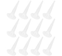ibasenice 20pcs White Plastic Epoxy Applicator Nozzles with Simple Application Process and Convenient Use, Spray Foam Extended Tubes for Accurate Epoxy Application and Foam Filling