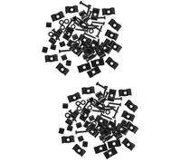 ibasenice 20sets Electric Guitar String Retainer Headstock String Tree Fixed Retainer for Guitar Tension Mounting Screws for Parts