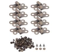 ibasenice 24 Sets Boot Lace Keeper Shoe Making Buckle Boot Hooks for Laces Copper Metal Easy Installation Enhanced Safety Camping Outdoor Adventures