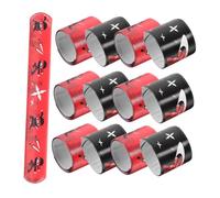 ibasenice 24pcs Black Red Ninja Slap Bands Snap Bracelets for Boys and Girls Party Favors Toys Creative Slap Bracelets Ninja