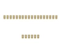 ibasenice 24pcs Guitar String Caps Electric Guitar Mounting Buckle Bridge Ferrules Extend String Life Easy to Install Accessory
