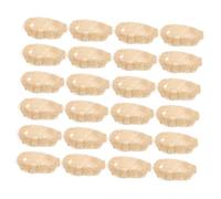 ibasenice 24PCS Natural Edible Loofah Chew for Small Pets Rabbit Molar with Oral Hygiene Benefits Parrot Cage and Hamster Feeding Accessories Promotes Teeth Grinding and Fresh Breath