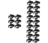 ibasenice 24pcs Plastic Mic Clamp Multi Functional Desktop Stand Holder for Small Microphone Tabletop Mic Stand Mount for Recording Microphone