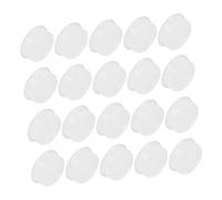 ibasenice 25pcs Food-Grade Silicone Flute Plugs Universal Repair Parts Flute Hole Button Easy Install Open Hole Key Caps White