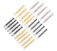 ibasenice 25pcs Iron Dual Coil Pickup Adjustment Screws Springs Set Guitar Screws for Pickup Mounting