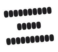 ibasenice 25pcs Professional Microphone Protectors Windscreens for Microphone Dust Covers Black Caps Accessories for Gooseneck Use