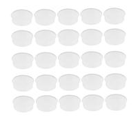 ibasenice 25pcs Silicone Flute Key Caps Flexible White Flute Stopper Caps Repair Parts for Open Hole Easy to Store Music Instrument Accessories