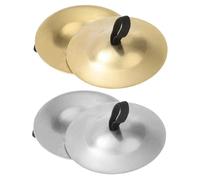ibasenice 2pairs Belly Dance Finger Cymbals Percussion Instrument for Celebrations Musical Cymbals for Performance for Parties Enhance Dance Rhythm