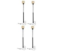 ibasenice 2pairs Creative Music Drumstick Drumsticks Long Handle for Beginners Students Musicians Stainless Steel Mallet for Bar Cafe Concert Band Performances