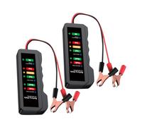 ibasenice 2pcs 12v Car Battery Tester Automotive Circuit Analyzer Battery Analyzing Tool Voltage Tester Small Measuring Device for Garage and Professional Repair