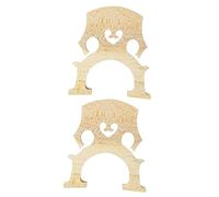 ibasenice 2pcs 4/4 Size Cello Bridge Maple Wood Construction Dark Tone Enhanced Sound Ideal for Beginners