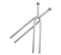 ibasenice 2pcs 440Hz A Tone Tuning Forks Guitar Accessories Musical Instrument Tool Aluminum Alloy Silver Practical Piano Tune Forks