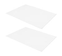 ibasenice 2pcs Acoustic Guitar Backplate Blank Pickguard Sheet, Plastic Self Adhesive Scratch Plate, 0.7mm Thick 20x25cm, White, for Acoustic Guitar