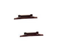 ibasenice 2pcs Acoustic Guitar Bridge Bone Saddle for Luthier Mandolin Part Jazz Guitar Ebony Construction