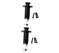 ibasenice 2pcs Acoustic Guitar End Pin Jack Flush Mount Stereo Mono Endpin Jack Socket Cylinder Output for Guitar Accessories