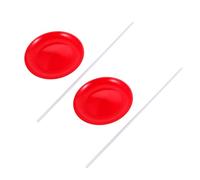 ibasenice 2pcs Acrobatic Juggling Plates with Balance Sticks Lightweight Circus Spinning Props for Stage Performance and Outdoor Activity Vibrant Color Stable Smooth Spin for Skill Practice