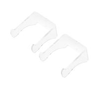 ibasenice 2pcs Acrylic Guitar Wall Mount Stand for Acoustic, Electric, Bass Ukulele - Universal Musical Instrument Rack with Wall Hooks for Violin, Banjo, and String Instruments Display