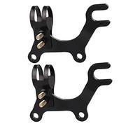 ibasenice 2pcs Adjustable Disc Brake Bracket Adapters for Bicycle Disc Brake Conversion with Precision Carbon Steel Construction Suitable