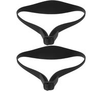 ibasenice 2pcs Adjustable Haircut Guide Haircut Fade Guide Silicone Comfortable Easy to Use Black for Hair Professionals and Enthusiasts Professional Hair Salons Home