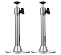 ibasenice 2pcs Adjustable Projector Ceiling Mount Brackets in Silver Aluminium Alloy with Installation Tools and Instructions Multi-functional Holder for Mini Projector Suitable for Home