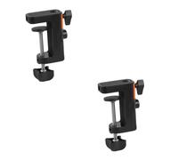 ibasenice 2pcs Adjustable Screw Desk Clamp Iron Table Mount Clamp Versatile Bracket for Microphone Boom Arm Home Supplies