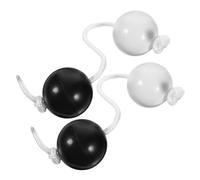 ibasenice 2pcs African Rhythm Double Shaker Educational Percussion Instrument for Music Shaking Rhythm for Beginners and Professionals Safe Material for Parties and Classes