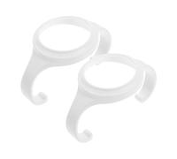 ibasenice 2pcs Anti-Scald Bottle Handles Easy Grip Feeder Handle for Boy Girl Compatible with Pigeon Generation Bottles Removable TPE Material Safe Milk Accessories