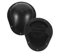 ibasenice 2pcs Audio Handles Replacement Speaker Pulls Recessed Ergonomic Plastic Handles Black Sleek Modern Design Sturdy and Stable for Speaker Cabinet Use