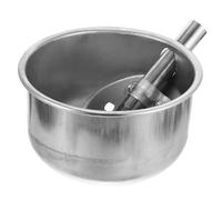 ibasenice 2pcs Automatic Pig Water Drinking Bowl Stainless Steel Water Bowl Dispenser Livestock Waterer Deep Capacity and Bite Resistant