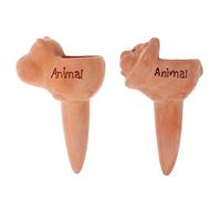 ibasenice 2Pcs Automatic Watering Device Cute Lion Hippo Shape Self Watering Tool for Plants Efficient Drip Irrigation System for Busy Plant Lovers