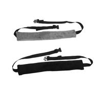 ibasenice 2pcs Baby High Chair Straps Universal Safety Belt for Infant Dining Adjustable Highchair Replacement Harness for Travel and Home Use Comfortable Material in Black and Grey