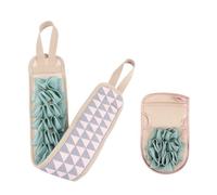 ibasenice 2pcs Back Scrubber Body Brush Bathing Massage Brush Exfoliating Long-Term Use Creative Strip Shape Polyester Cotton Comfortable Gloves for Bathing Random Color