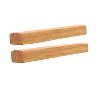 ibasenice 2pcs Bamboo Wood Paperweight for Calligraphy Practice Solid Heavy Chinese Calligraphy Weights with Smooth Polished Surface Vintage Style Paper Holders for Writing and Painting