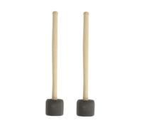 ibasenice 2pcs Bass Drum Sticks Mallets Wood Handle Felt Head Percussion Instrument Accessories for Hand Drumming and Marching Band