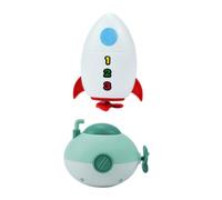 ibasenice 2pcs Bathing Toy Submarine Toy Set for Kids Including Green Submarine and Water Play Rocket, Children Shower Plaything for Bathroom Recreation Accessories