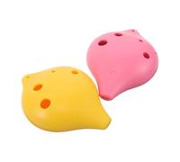 ibasenice 2pcs Beginner Friendly Alto Ocarina in C Key Lightweight Resin Six Hole Wind Instruments with Professional Tuning for Students Music Learning and Enjoyment Unique Ocarina in Pink