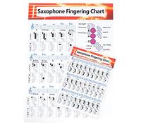 ibasenice 2pcs Beginner to Pro Saxophone Chart Chord Diagrams and Fingering Tips