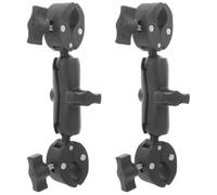 ibasenice 2pcs Bike Phone Mount Handlebar Attachment Clamp (1.8-4.1cm)