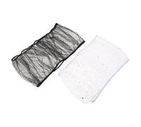 ibasenice 2pcs Bird Cage Covers Mesh Netting Seed Guard with Elastic Edge, Medium Size Fits 45.6"-66.9" Cages, Dust and Splash Resistant Indoor Birdcage Covers for Budgie, Macaw, Pigeon