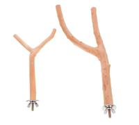 ibasenice 2pcs Bird Cage Stand Pole Parrot Perch Stand for Small and Large Birds for Parrots Cockatiels and Canaries